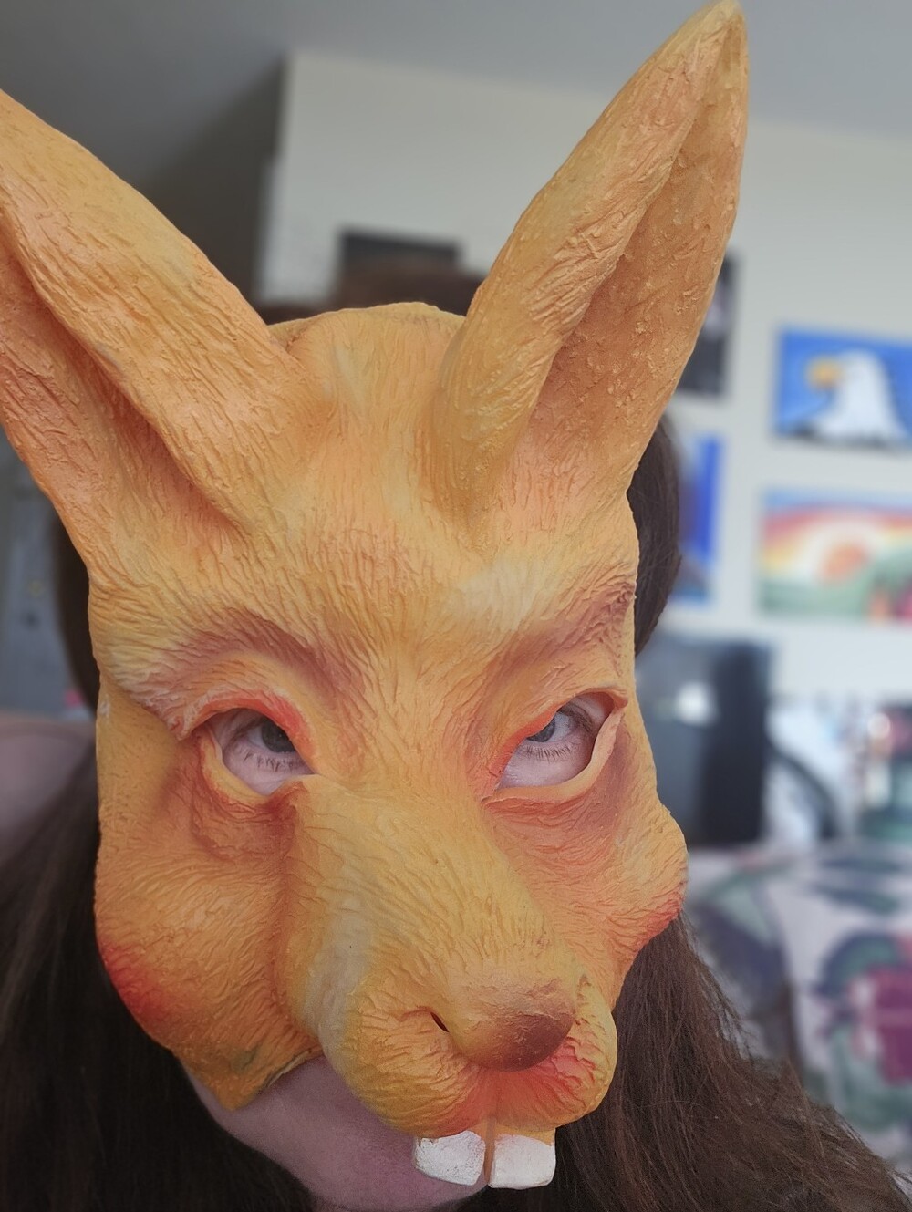 Latex Rabbit Half Mask
